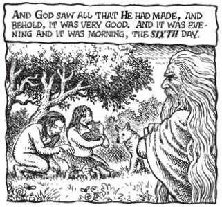 קראמב: ספר בראשית - איור מהמהדורה האנגלית של הספר
