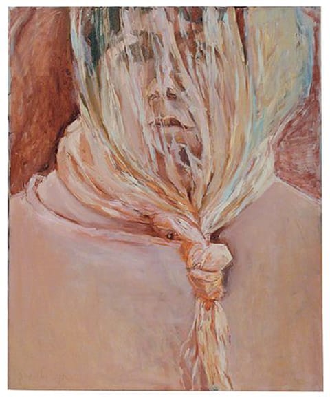 חנה גולדברג, "דיוקן עצמי", 2000, שמן על בד, 100X120 ס"מ. אוסף האמנית