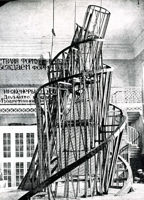 טאטלין - מודל מוניומנט האינטרנציונל השלישי, 1919-20