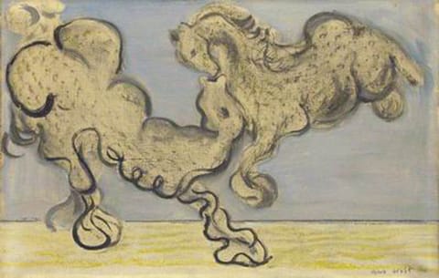 מקס ארנסט, "כלת הרוח", 1927, שמן על בד, 28X42 ס"מ, אוסף מוזיאון ישראל, ירושלים