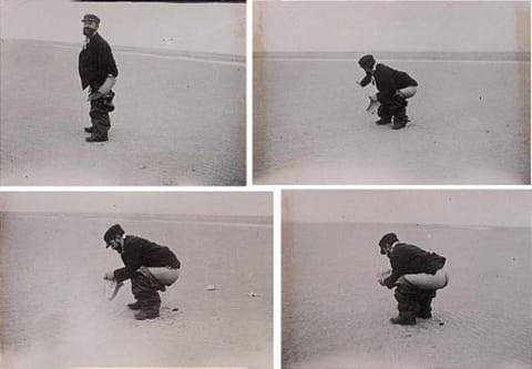 טולוז לוטרק מחרבן על החוף, 1898, מתוך מפורסמים, רגעים פחות
