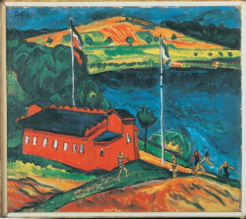 מקס פכשטיין - בית המרחץ האדום, 1910