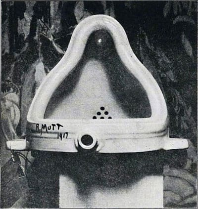  מרסל דושאן, "המזרקה" The Fountain, 1917