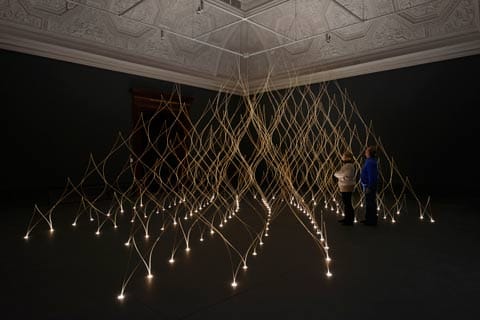 ‘’Sensing Spaces - Architecture Reimagined’’  Title: installation by Kengo kuma.  Photo © Royal Academy of Art, London, 2014. Photograph : James Harris Size: 3372Kb 