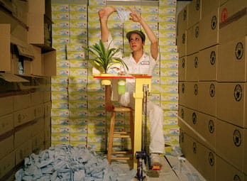 מיקה רוטנברג - רוח טרופית, 2004 מיצב וידאו חד-ערוצי, 3.45 דק'; מידות משתנות. גלריה אנדראה רוזן, ניו-יורק, וגלריה ניקול קלאסברון, ניו-יורק
