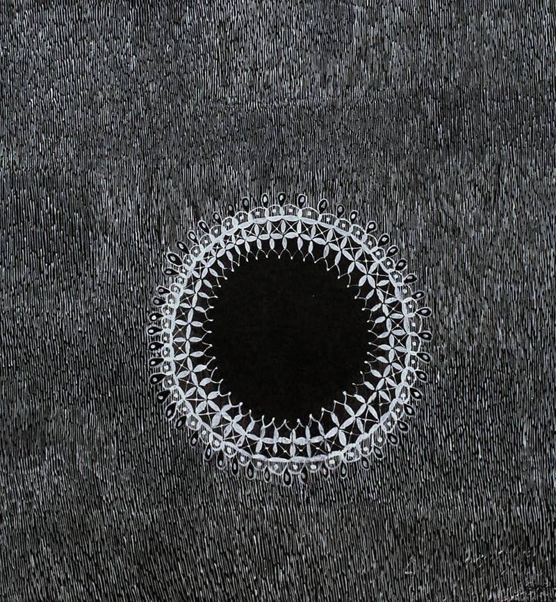 יהודה פורבוכראי, "סימטריה", צבע תעשייתי על בד, 180x166 ס"מ. 2010–2012