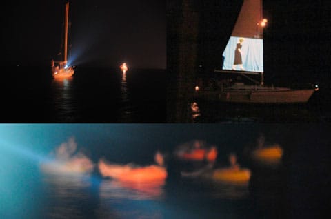 רותי סלע ומעין אמיר, "פרויקט אקסטריטוריה", "מפגש במים האקסטריטוריאליים", 2010