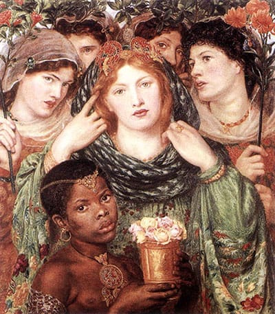 איור 57: דנטה גבריאל רוזטי (Rossetti), The Beloved or The Bride (1865), (גלריית טייט, לונדון)
