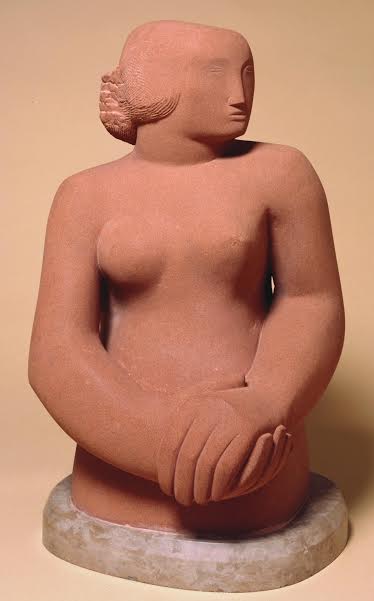 Barbara Hepworth Figure of a Women, 1929 – 30 Sculpture Corsehill stone, 533x305x279 mm Tate, Presented by the artist 1967, T00952
