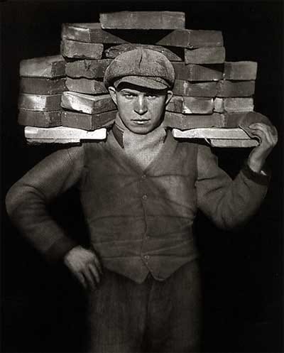 August Sander, "Bricklayer", 1928